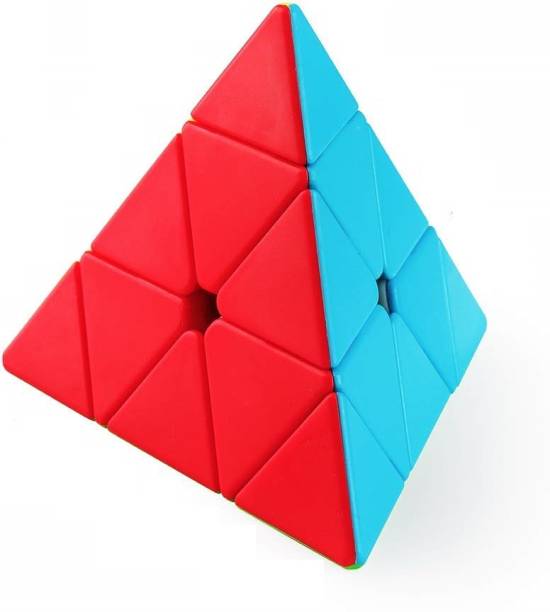 HASTiKA 3x3 Pyraminx High Speed Stickerless 3 By 3 Pyramid Triangle Puzzle Cube