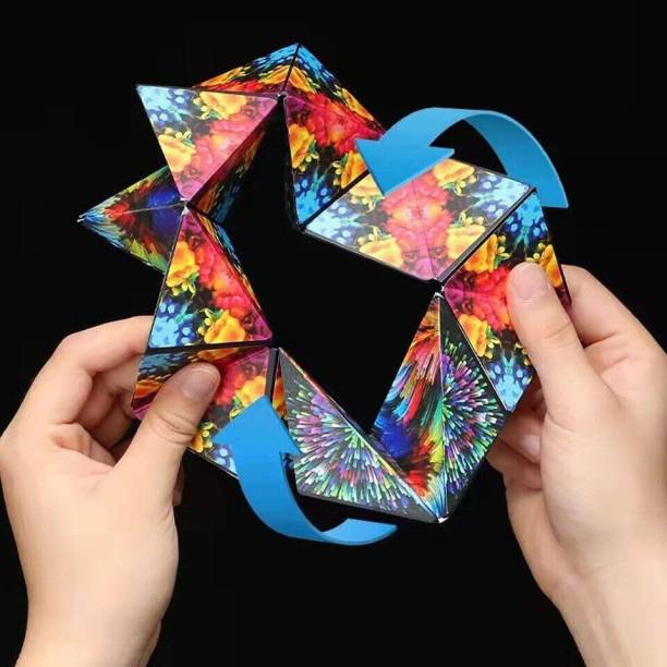 ARIZON 70+ Shape-Shifting Marvel: Magnetic 3D Magic Cube Puzzle for kids(Random Design)