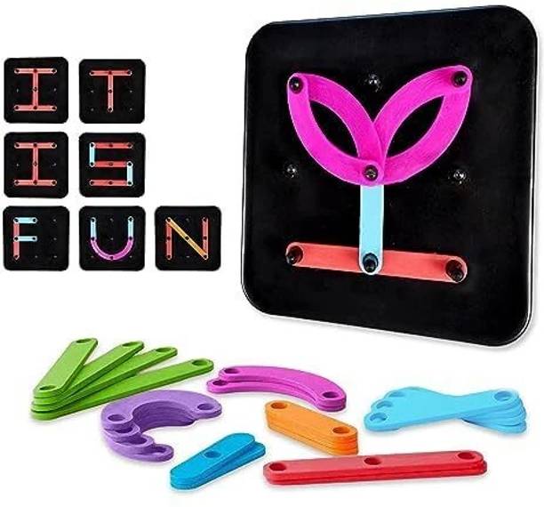 Sotnof Alphanumeric Puzzle Alphabets Numbers Shapes Montessori Activity Toys for kids