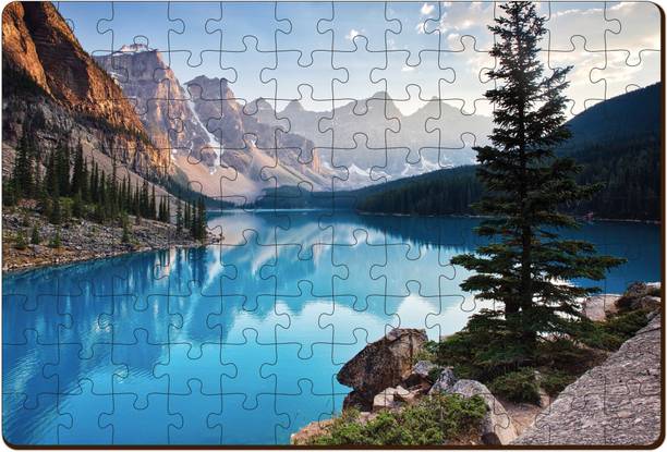 Minileaves Jigsaw Puzzles 108 Pieces for Adults - Premium Moraine Lake Puzzles