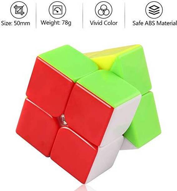 AARTI IMPEX 2x2 Magic Cube Stickerless Puzzle Brain Teaser Toy