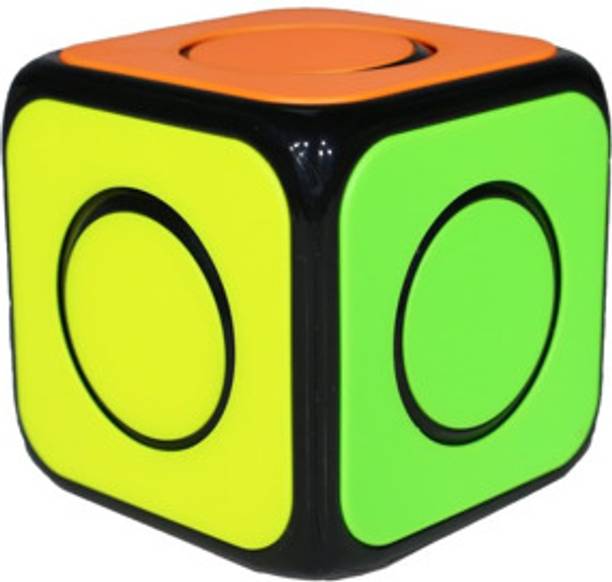 RSAI Qiyi o2 cube 1x1 Puzzle Cube Hybrid with Grip Divots, Smooth Turning & Fun.