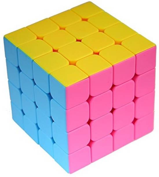 Authfort 4x4x4 Stickerless Magic Rubick Cube with Adjustable Tightness CB39