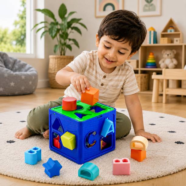 Toy Tree Jesavi Enterprise Shape Sorter Cube Toy