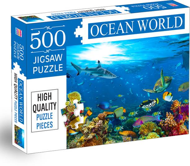 HELLO FRIEND Ocean World 500-Piece Jigsaw Puzzles for Kids and Childrens – Ages 9+