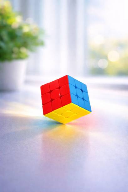 cracthebox 3x3 Magic Speed Cube Puzzle Toy For Kids & Adults - Multicolour (1 Piece)