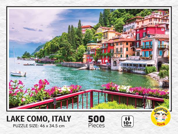 Edufun toys Lake Como, Italy Jigsaw Puzzle for Kids and Adults