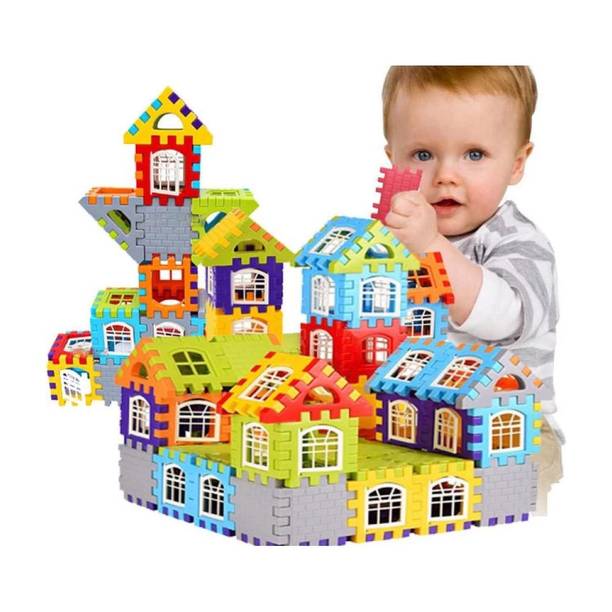 GAMLOID 2023 New Happy house Building Blocks Learning Educational Kids Puzzle Gift Toy