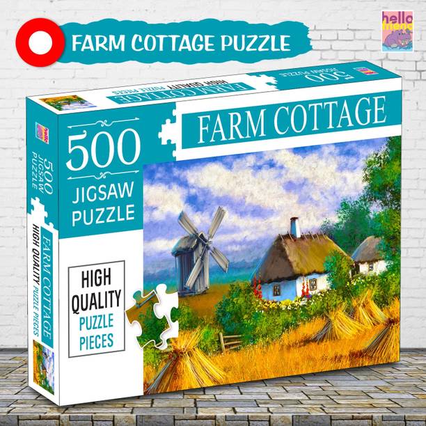 HELLO FRIEND The Farm Cottage 500 Pisces Jigsaw Puzzles for Kids
