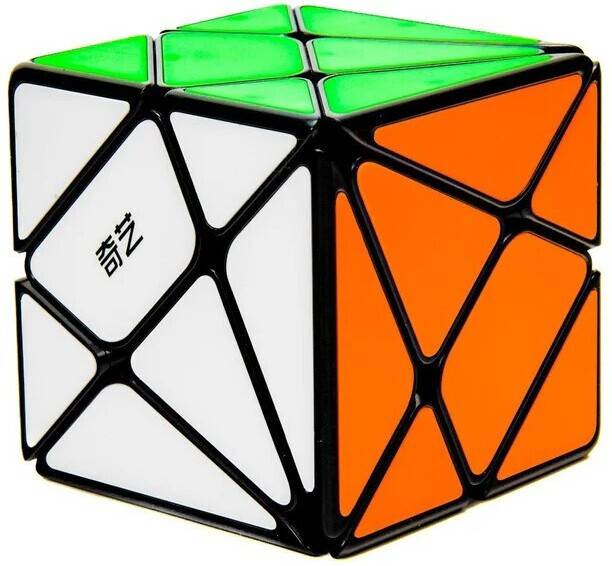 Cuberkart QiYi Axis Cube S (Tiled) Shape Mod Puzzle, Durable Stickerless 3x3 Cube