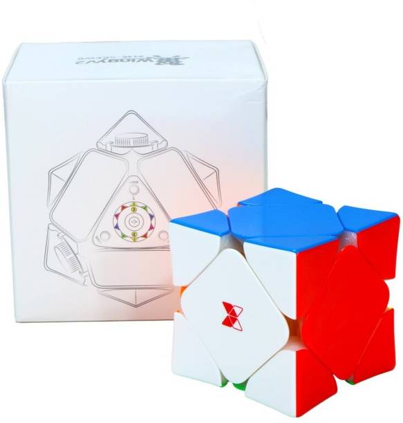 Cuberkart QiYi X-Man Wingy Skewb V2 Magnetic Speed Cube, Stickerless Adjustable Puzzle