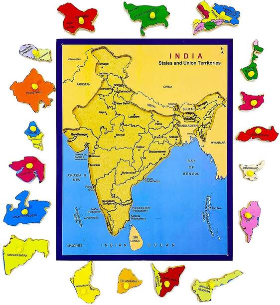 GAMLOID Best Gift Map Kids Jigsaw Puzzles Adults Educational Toy Baby Learning Toys