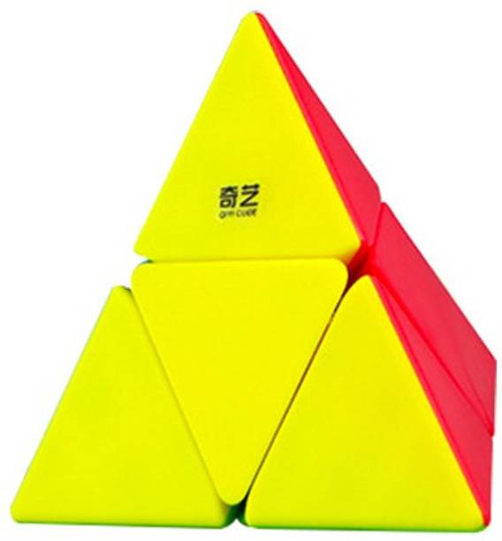 Cuberkart QiYi 2x2 Pyraminx Speed Cube – Smooth & Durable Stickerless Brain Teasers Puzzle