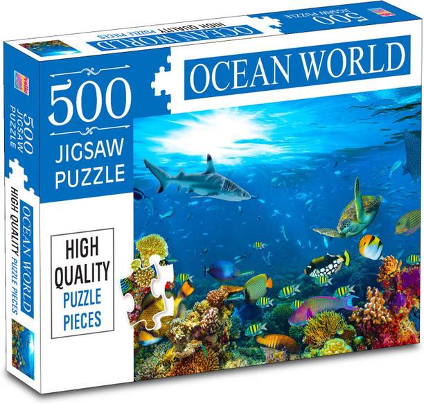 HELLO FRIEND Ocean World 500-Piece Jigsaw Puzzles for Kids and Childrens Ages 9+ (500 Pieces)