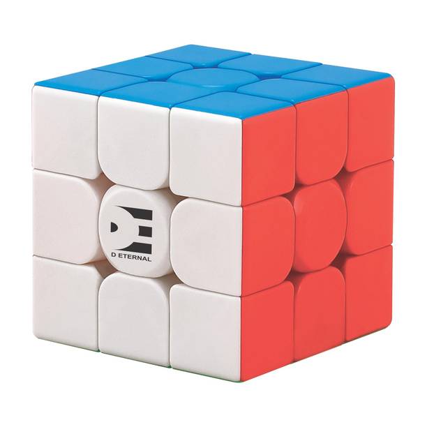 D ETERNAL Magic Speed Cube 3x3 High Speed Stickerless Brainstorming Puzzle Game Toy