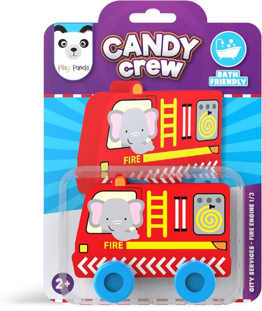 PLAY PANDA Candy Crew City Services Fire Engine