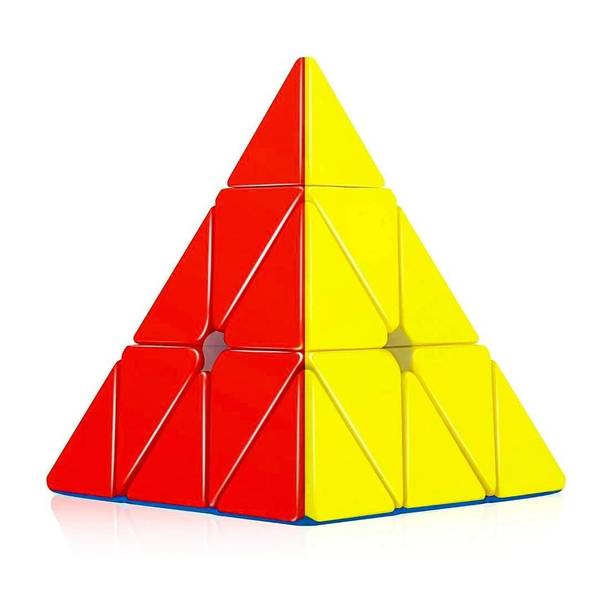 Sotnof Super Smooth Stickerless Triangle Pyramid Shape Magic Cube Toy puzzle