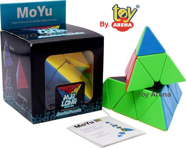 M-Alive Puzzle Brain Trizzer Pyramid Triangle Cube Rubikers Rubik Combo Deal Set of 1