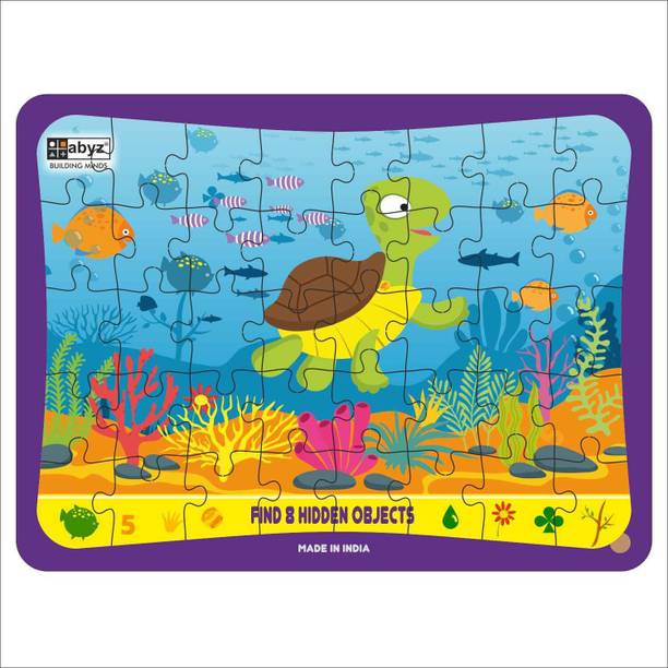 ABYZ Hidden Objects Find Hidden Objects. Puzzle Game Kids With Fish.