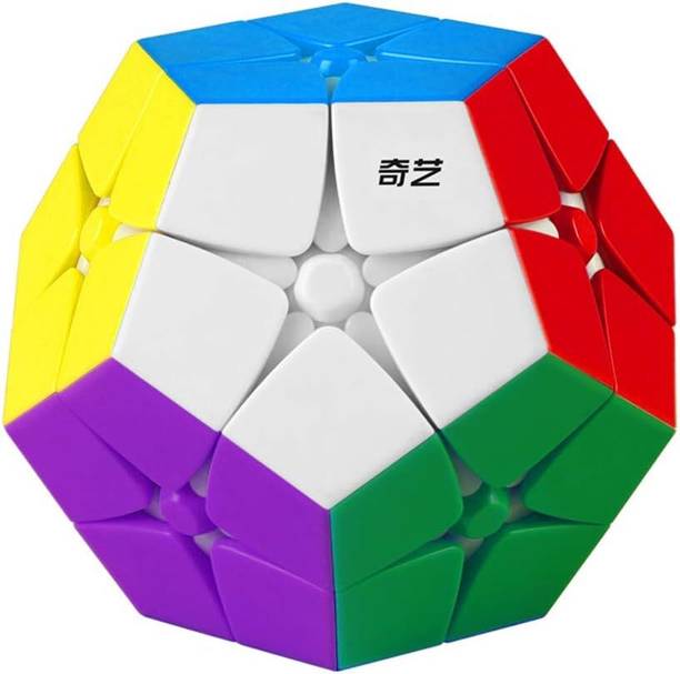 Cuberkart QiYi 2x2 Kilominx Stickerless Megaminx Brain Teaser Puzzle Toy for Kids & Adults