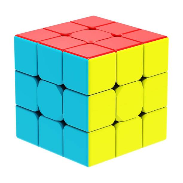 Offer99 Rubix Speed Cube 3x3 Fidget Cube Toy Stickerless Smooth Turning 3x3x3 Magic Speed Cube Puzzles Cube Toys for Kids Adult o4