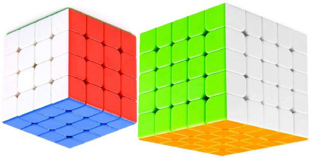 Aseenaa High Speed Cube Combo of 4X4 & 5X5 Stickerless Magic Puzzle Cube Set