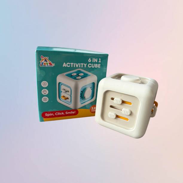 भव्मेय Multi Activity Learning Toy Cube for Toddlers and Kids Fun