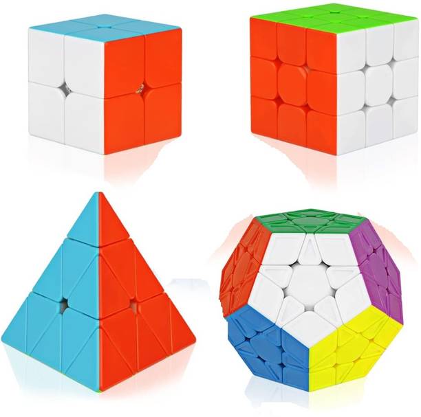 D ETERNAL cube 2x2 3x3 Pyraminx Triangle Pyramid cube and Megaminx high speed magic Cube combo Brainstorming Puzzle Game Toy