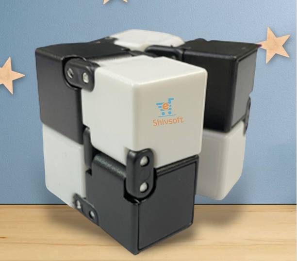 Shivsoft Infinity Fidget Cube for Stress Relief Black and White -8758788