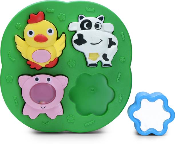 ABC Farm Puzzle with Rattles