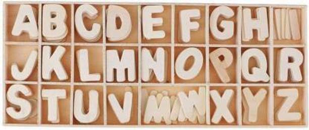 BAOER Plain Wooden Alphabet Letters Learning Toy