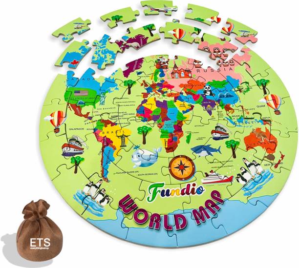 ETS World Map Jigsaw Puzzles for Kids