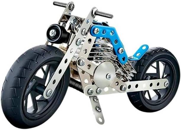 LOOP TOYS Metal Construction Bike Set Self Assembly Toy For Kids.