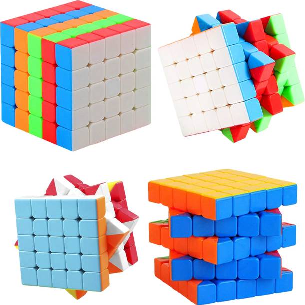 DEALbindaas 5X5 High Speed Stickerless Magic Cube Brainteaser Stress buster Rubic Cube