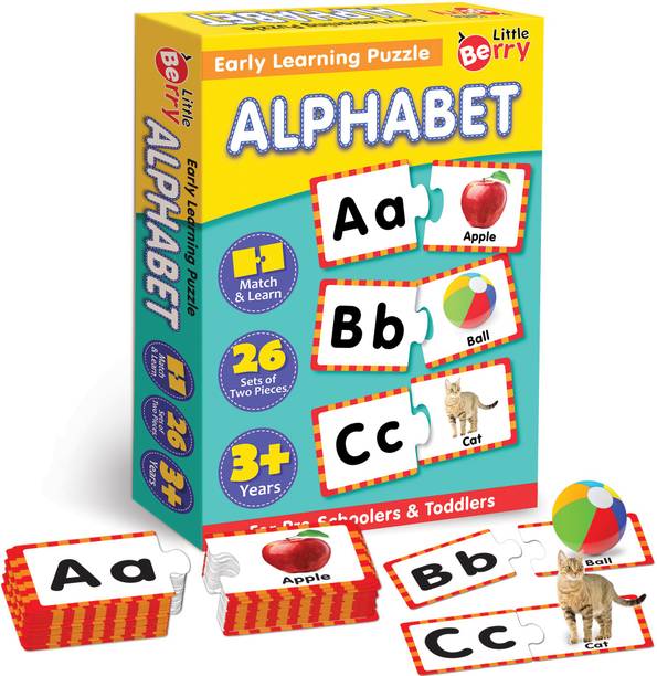 Little Berry Alphabet Early Learning Puzzle Game for Kids 2+ Years - Educational Toy (52 Pcs)