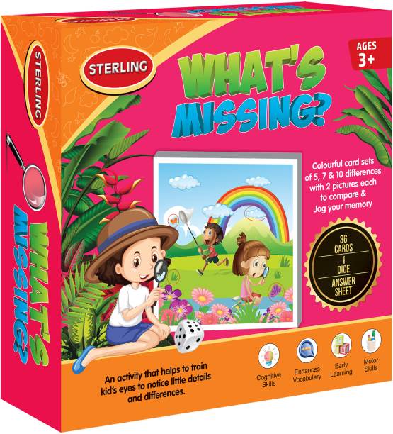 Miss & Chief What's Missing Puzzle For Kids | 3+Years | Gift Set For Birthdays | Puzzle