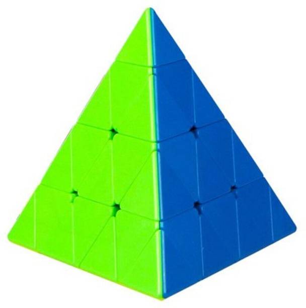Cuberkart QiYi Master Pyraminx 4x4 Stickerless Pyramid Speed Cube Puzzle for Kids & Adults