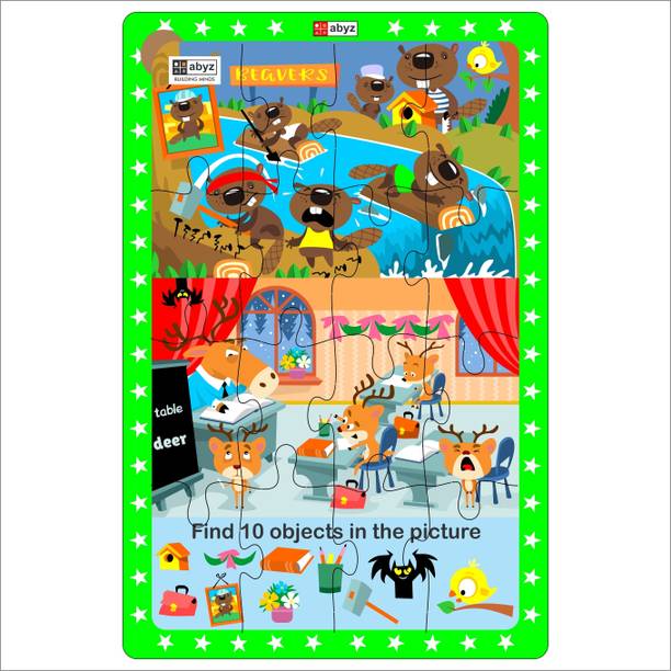 ABYZ Beavers and Deers with 16 Pieces - Suitable for Ages 3 and Up!