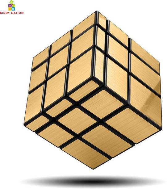 Kiddy Nation Mirror Magic Cube 3x3 | Brainstorming Puzzle Toy Game for Kids & Adults