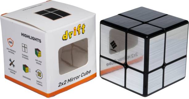 Cubelelo Drift Mirror 2x2 Speedcube Puzzle (Silver)