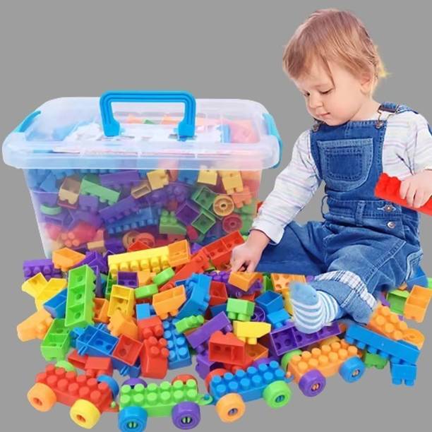 एरिज़न 100% InnovateConstruct: DIY Plastic Building Block for Kids,100+ Pieces, Ages 3+