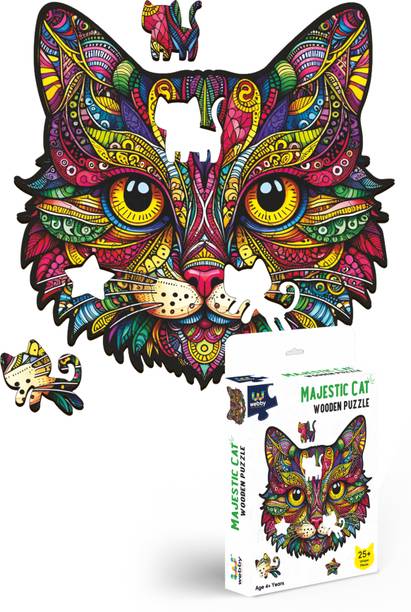 Webby Wooden Majestic Cat Jigsaw Puzzle for Kids & Adults