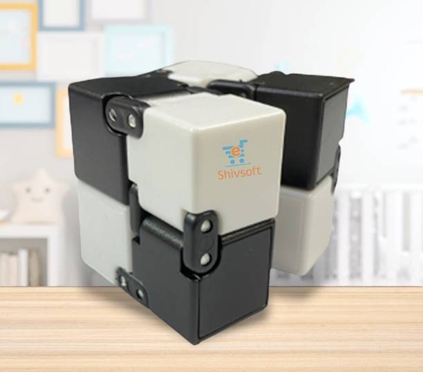 Shivsoft Infinity Fidget Cube for Stress Relief Black and White -8758787