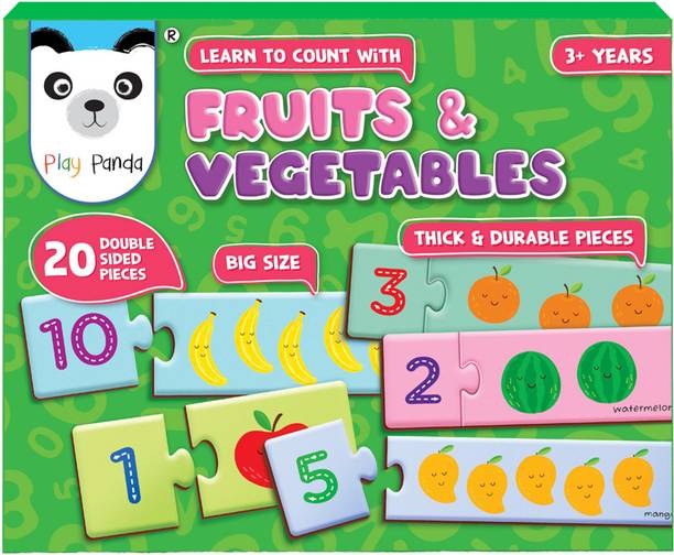PLAY PANDA Learn to Count with Fruits & Vegetables