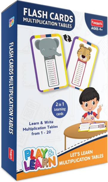 FUNSKOOL Play & Learn-Multiplication Table, Flash Cards