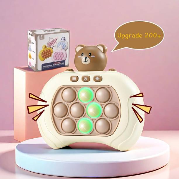 Chocozone Fast Push Pop It Game Light-up Fidget Toys for Kids and Adults Push Button Game