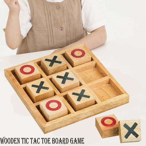 FORSIKHA Classic Strategy & War Games Board Tic Tac Toe Puzzle Game Toys X-O Game