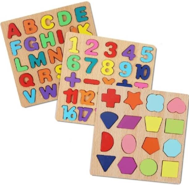 KHASTBHANJ Wooden Educational Puzzle Board Set