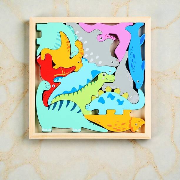 VHD Wooden Dinosaur Jigsaw Puzzle for Kids DP7