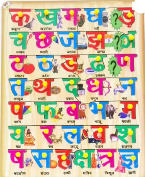 Mohit Plastic Hindi Alphabet Educational Learning